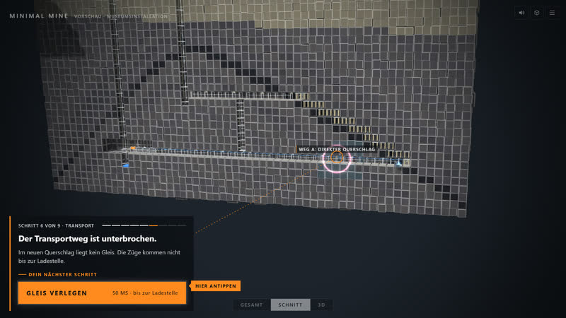 Minimal Mine – Transport anbinden
