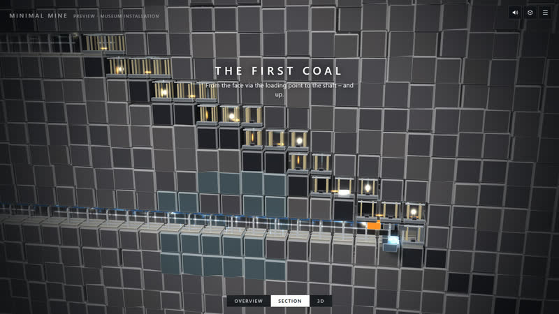 Minimal Mine – Trial run: first coal up (marcha de prueba)